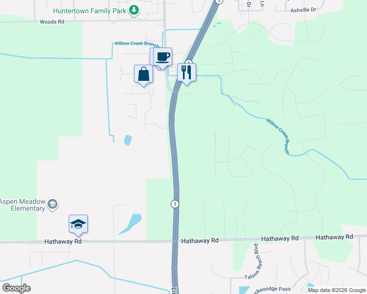 map of restaurants, bars, coffee shops, grocery stores, and more near 14034 Lima Road in Fort Wayne