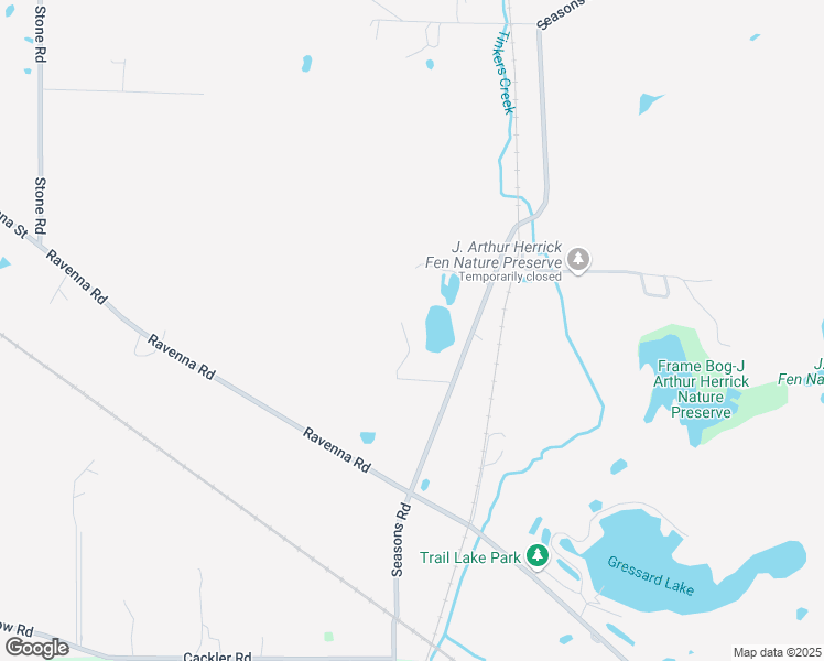 map of restaurants, bars, coffee shops, grocery stores, and more near 8121 Seasons Road in Streetsboro