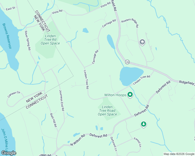 map of restaurants, bars, coffee shops, grocery stores, and more near 162 Linden Tree Road in Wilton
