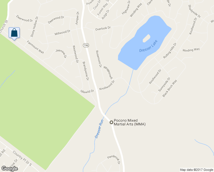 map of restaurants, bars, coffee shops, grocery stores, and more near 2101 Rosemont Drive in Tobyhanna