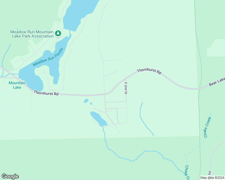 map of restaurants, bars, coffee shops, grocery stores, and more near Thornhurst Road in Bear Creek Village