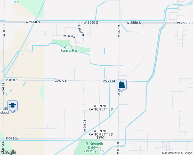 map of restaurants, bars, coffee shops, grocery stores, and more near 2861 West 2875 South in West Haven