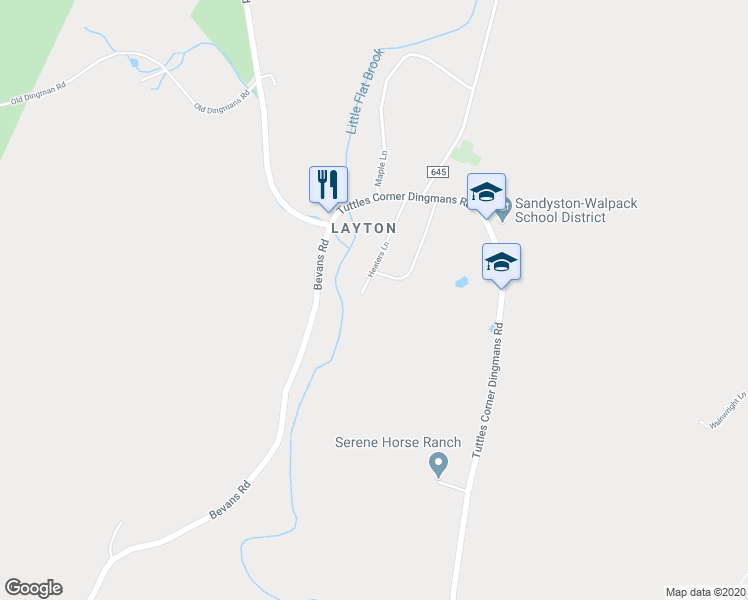 map of restaurants, bars, coffee shops, grocery stores, and more near 13 Heaters Lane in Sussex County