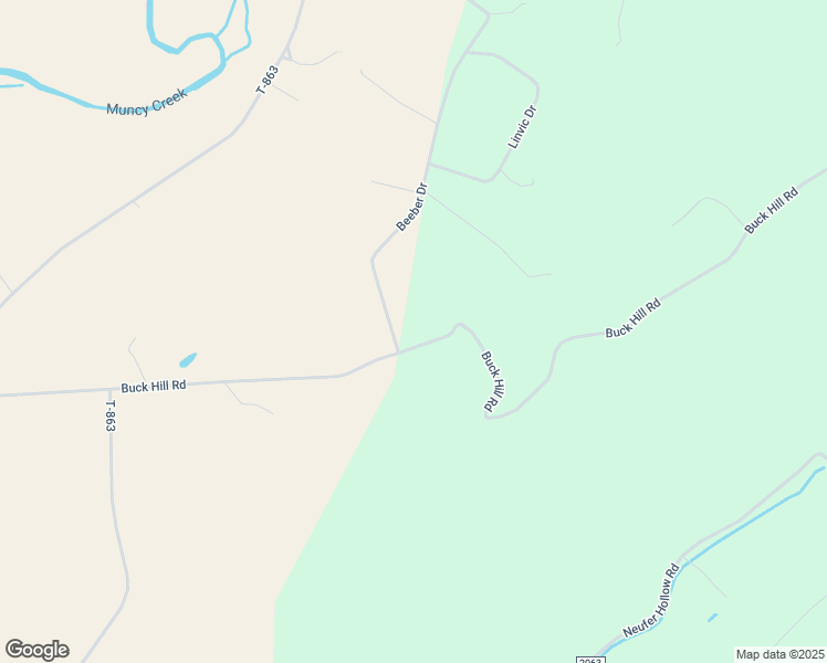 map of restaurants, bars, coffee shops, grocery stores, and more near 2701-3183 Buckhill Road in Muncy