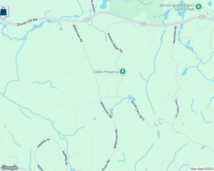 map of restaurants, bars, coffee shops, grocery stores, and more near 12 Peters Lane in Bedford