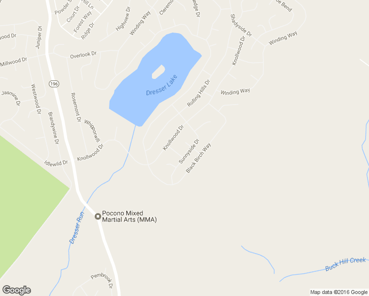 map of restaurants, bars, coffee shops, grocery stores, and more near 1147 Placid Terrace in Tobyhanna