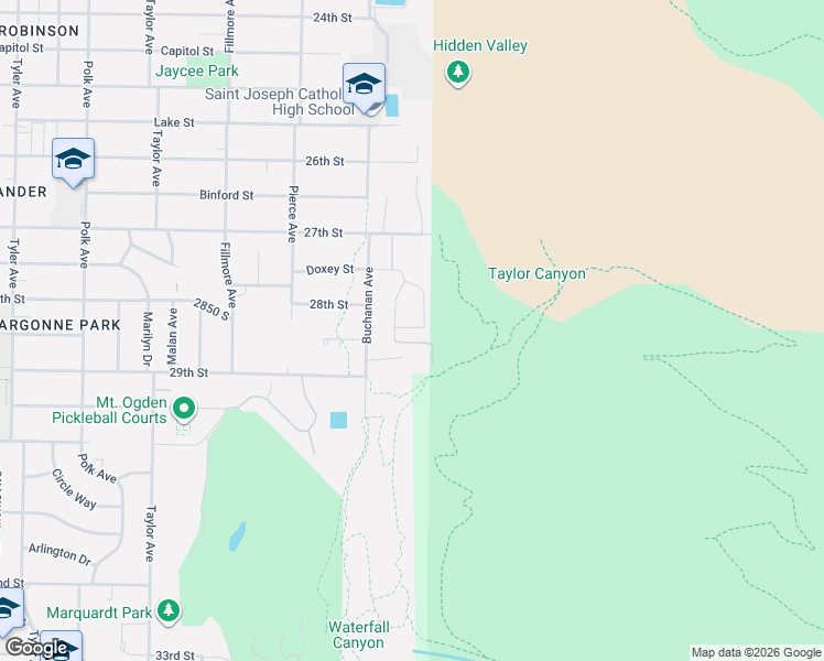 map of restaurants, bars, coffee shops, grocery stores, and more near 1860 Malan Court in Ogden