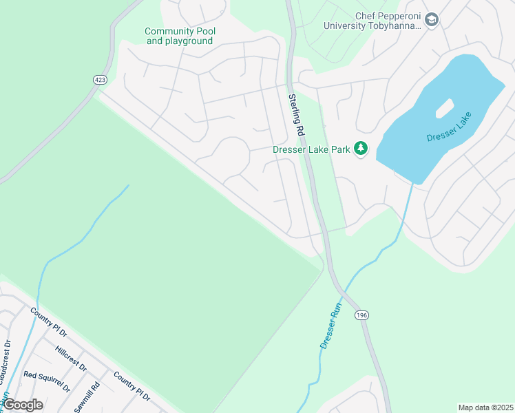 map of restaurants, bars, coffee shops, grocery stores, and more near 9033 Idlewild Drive in Tobyhanna