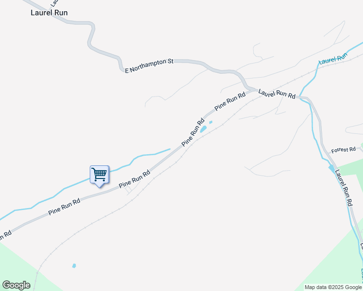 map of restaurants, bars, coffee shops, grocery stores, and more near 2367 Pine Run Road in Laurel Run