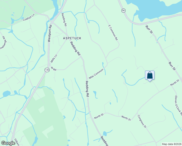 map of restaurants, bars, coffee shops, grocery stores, and more near 210 Mile Common in Easton