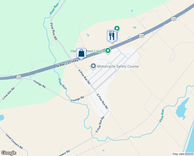 map of restaurants, bars, coffee shops, grocery stores, and more near 203-179 Harvest Moon Park in Lycoming