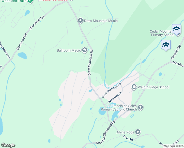 map of restaurants, bars, coffee shops, grocery stores, and more near 47 Drew Mountain Road in Vernon Township