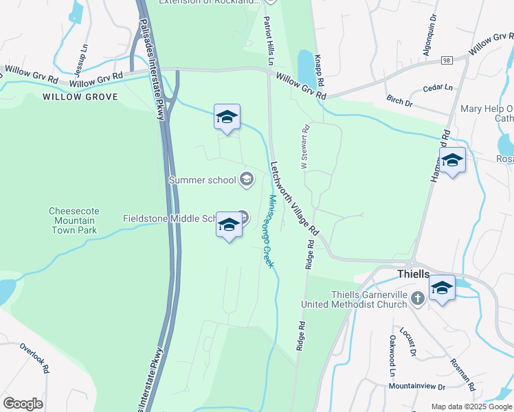 map of restaurants, bars, coffee shops, grocery stores, and more near 80 Firehouse Road in Thiells