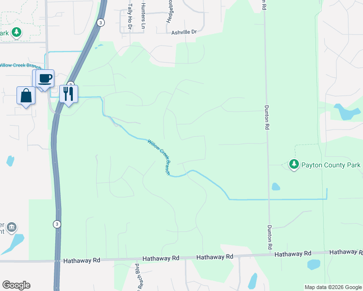 map of restaurants, bars, coffee shops, grocery stores, and more near in Huntertown