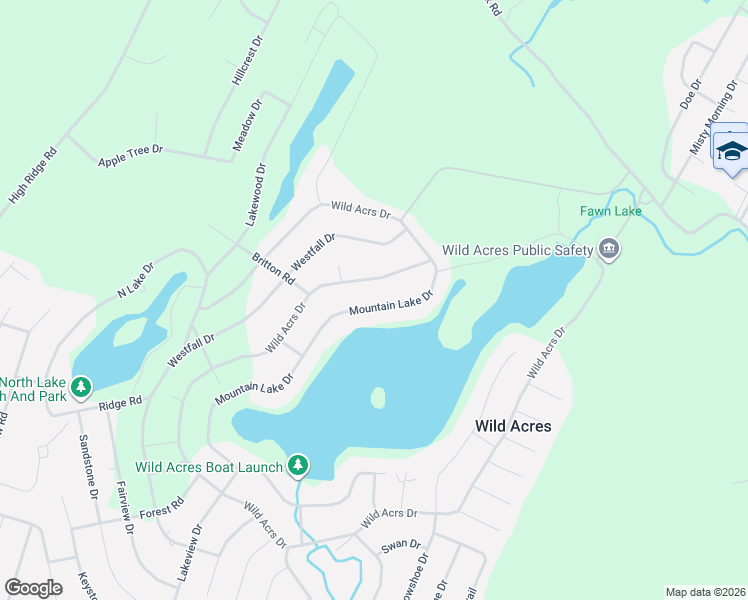 map of restaurants, bars, coffee shops, grocery stores, and more near 244 Mountain Lake Drive in Dingmans Ferry