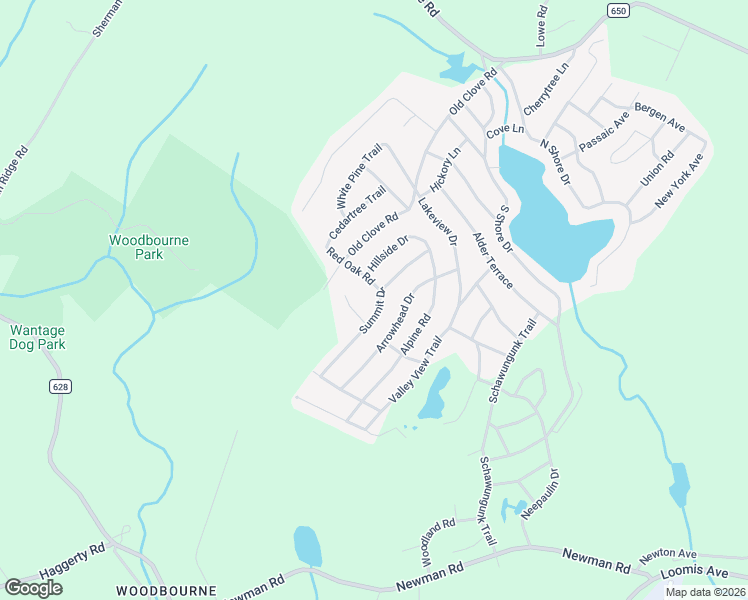 map of restaurants, bars, coffee shops, grocery stores, and more near 36 Summit Drive in Wantage