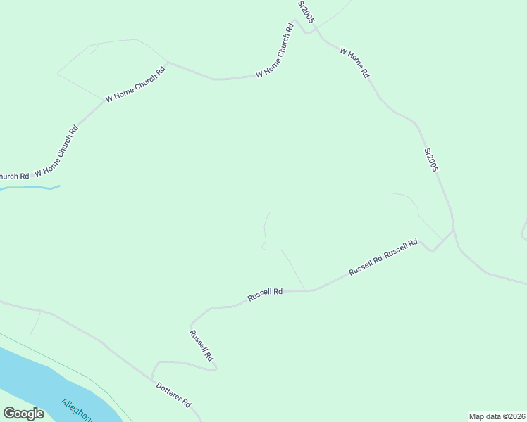 map of restaurants, bars, coffee shops, grocery stores, and more near 540 Russell Road in Emlenton