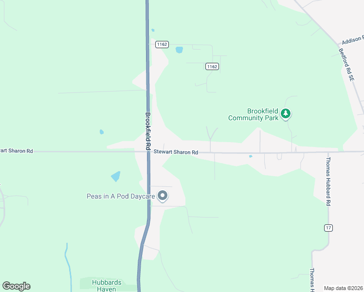 map of restaurants, bars, coffee shops, grocery stores, and more near 7013 Stewart Sharon Road in Hubbard