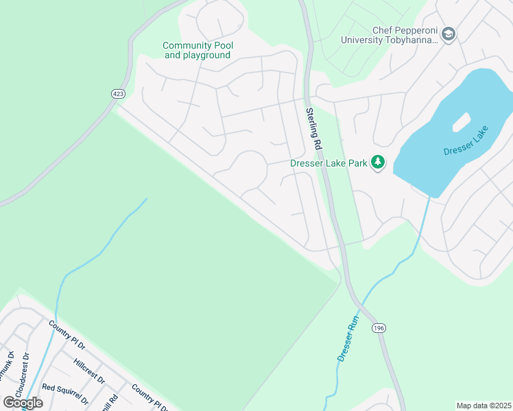 map of restaurants, bars, coffee shops, grocery stores, and more near 9043 Idlewild Drive in Tobyhanna