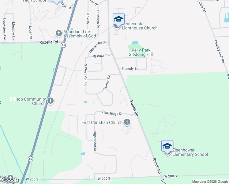 map of restaurants, bars, coffee shops, grocery stores, and more near 1963 Pheasant Ridge Drive in Warsaw