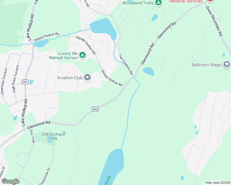 map of restaurants, bars, coffee shops, grocery stores, and more near 1635 County Road 565 in Sussex