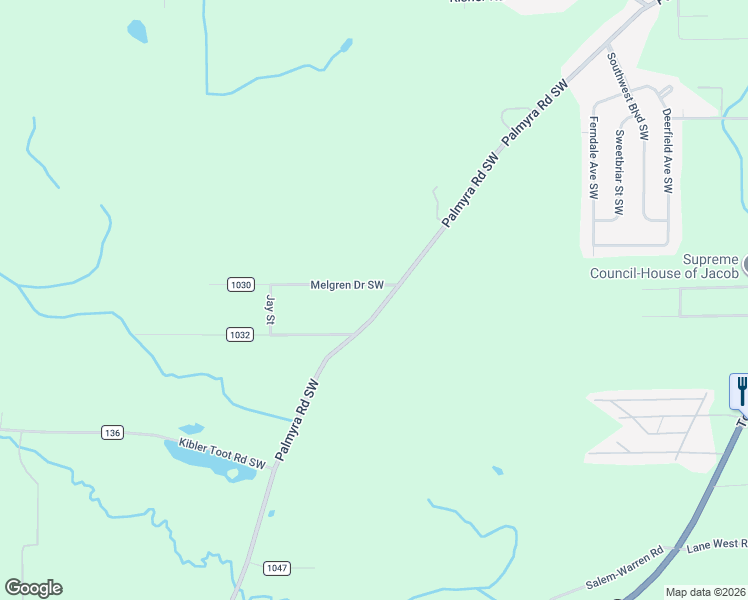 map of restaurants, bars, coffee shops, grocery stores, and more near 2920 County Highway 81 in Warren