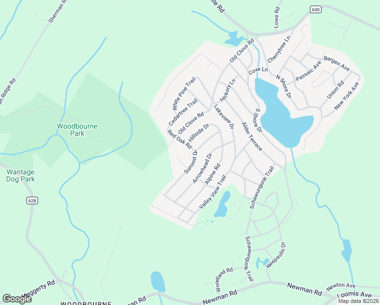 map of restaurants, bars, coffee shops, grocery stores, and more near 36 Summit Drive in Wantage