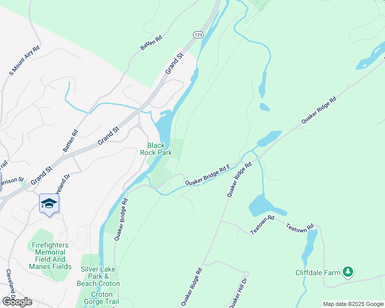 map of restaurants, bars, coffee shops, grocery stores, and more near 1031 Quaker Bridge Road East in Croton-on-Hudson