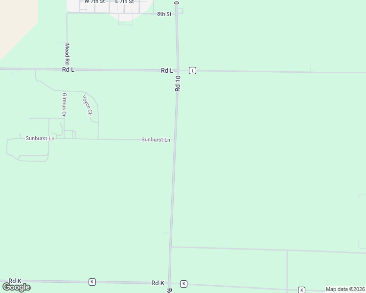 map of restaurants, bars, coffee shops, grocery stores, and more near 1462 Road 10 in Mead