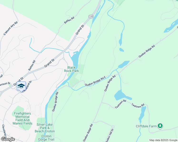 map of restaurants, bars, coffee shops, grocery stores, and more near 1031 Quaker Bridge Road East in Croton-on-Hudson