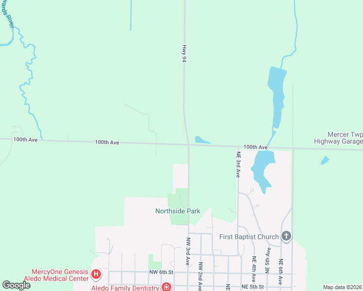 map of restaurants, bars, coffee shops, grocery stores, and more near 1450 Highway 94 in Aledo