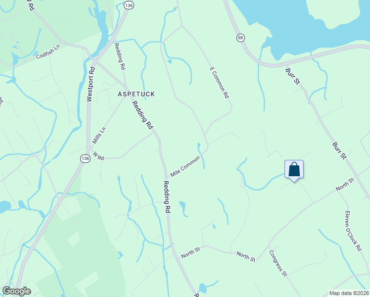 map of restaurants, bars, coffee shops, grocery stores, and more near 210 Mile Common in Easton
