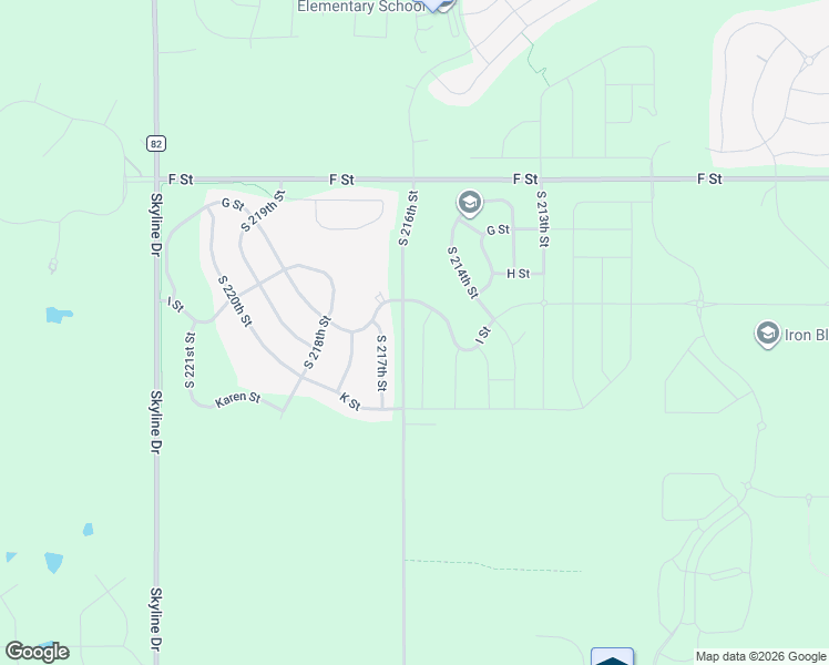 map of restaurants, bars, coffee shops, grocery stores, and more near 4202 S 214th St in Omaha