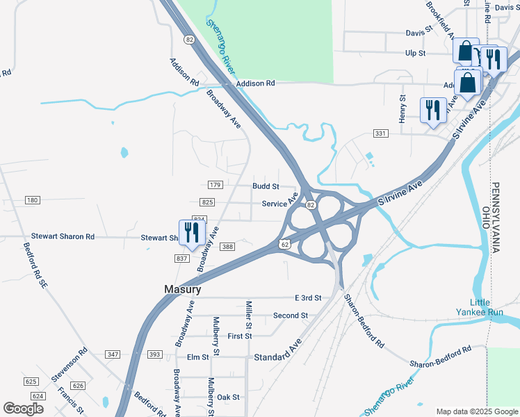 7910 Service Street, Masury OH Walk Score