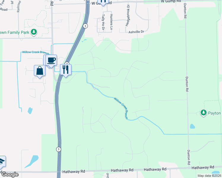 map of restaurants, bars, coffee shops, grocery stores, and more near 14504 Lima Road in Fort Wayne