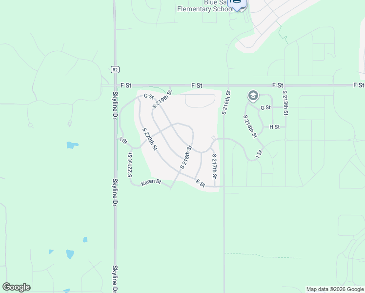 map of restaurants, bars, coffee shops, grocery stores, and more near 21819 H Street in Omaha
