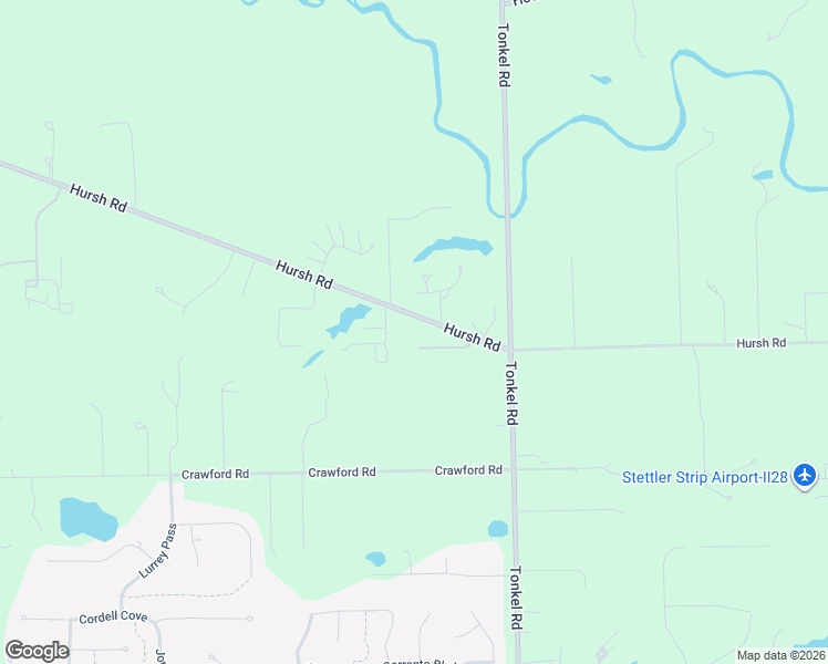 map of restaurants, bars, coffee shops, grocery stores, and more near 5100 Hursh Road in Fort Wayne