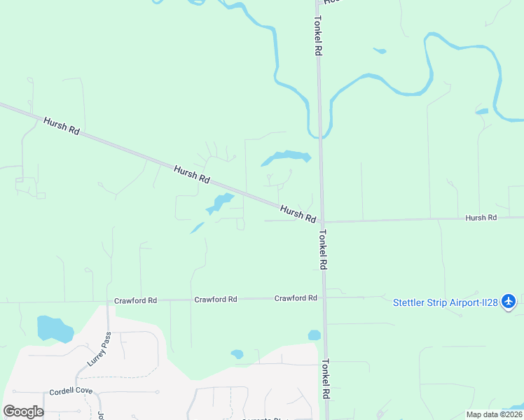 map of restaurants, bars, coffee shops, grocery stores, and more near 5100 Hursh Road in Fort Wayne