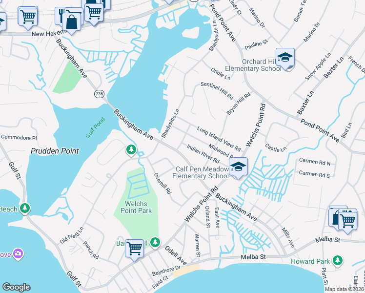 map of restaurants, bars, coffee shops, grocery stores, and more near 324 Calf Pen Lane in Milford