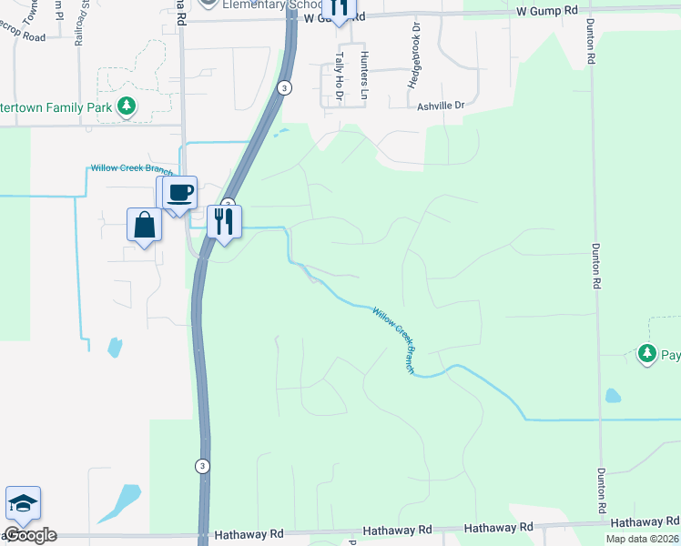 map of restaurants, bars, coffee shops, grocery stores, and more near 14504 Lima Road in Fort Wayne