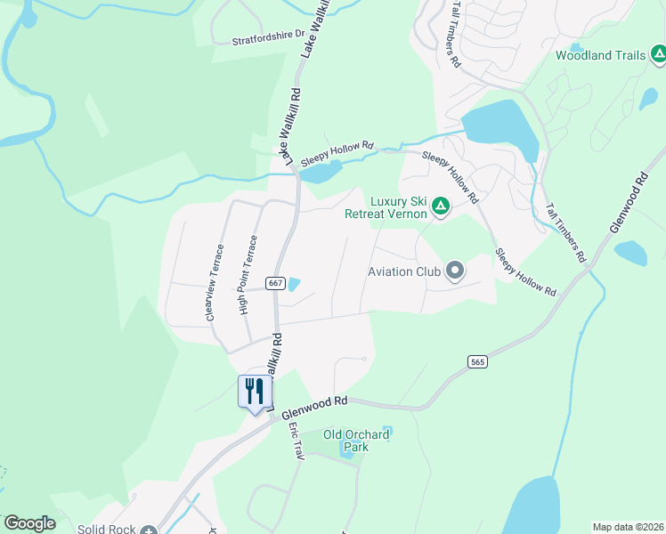 map of restaurants, bars, coffee shops, grocery stores, and more near 9 Hemlock Drive in Sussex
