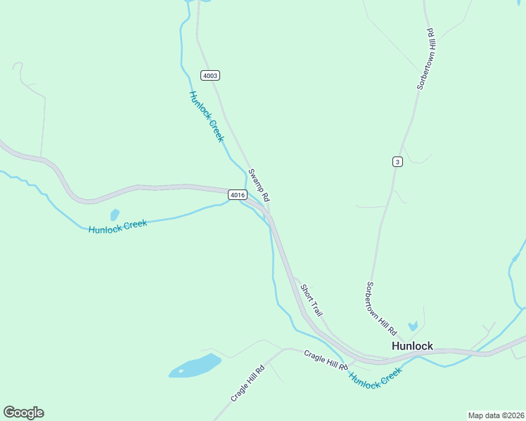 map of restaurants, bars, coffee shops, grocery stores, and more near 16 Swamp Road in Hunlock Creek