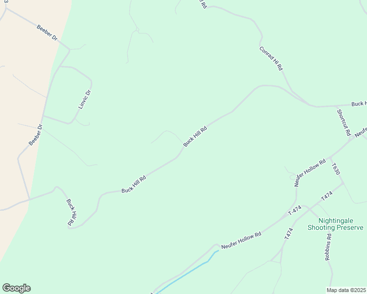 map of restaurants, bars, coffee shops, grocery stores, and more near 2701 Buck Hill Road in Muncy