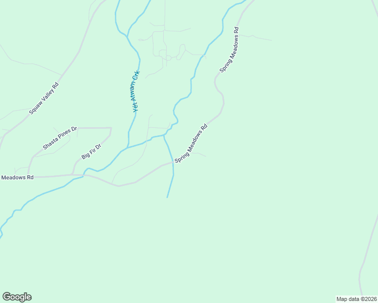 map of restaurants, bars, coffee shops, grocery stores, and more near 1125 Spring Meadows Road in McCloud