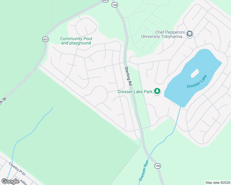 map of restaurants, bars, coffee shops, grocery stores, and more near 9157 Brandywine Drive in Tobyhanna