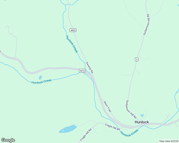 map of restaurants, bars, coffee shops, grocery stores, and more near 16 Swamp Road in Hunlock Creek