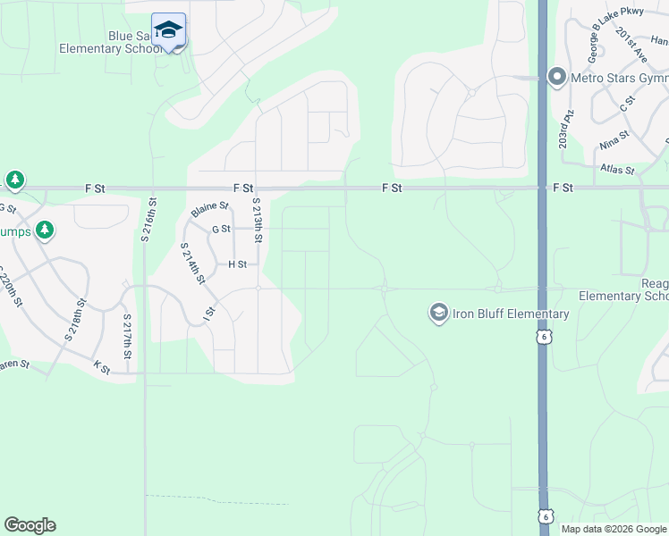map of restaurants, bars, coffee shops, grocery stores, and more near 21215 F Street in Omaha