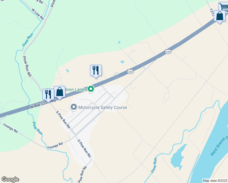 map of restaurants, bars, coffee shops, grocery stores, and more near Harvest Moon Park in Linden