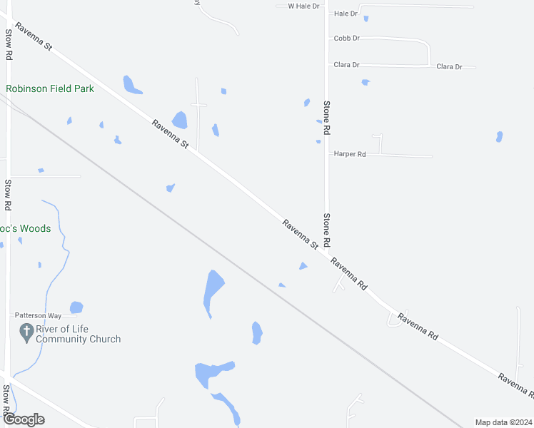 map of restaurants, bars, coffee shops, grocery stores, and more near 3030 Ravenna Street in Hudson