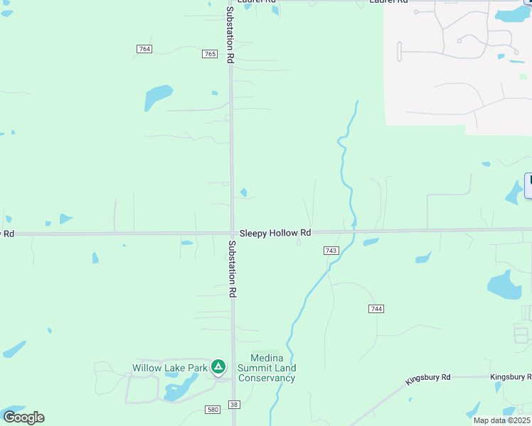 map of restaurants, bars, coffee shops, grocery stores, and more near 4783 Sleepy Hollow Road in Medina